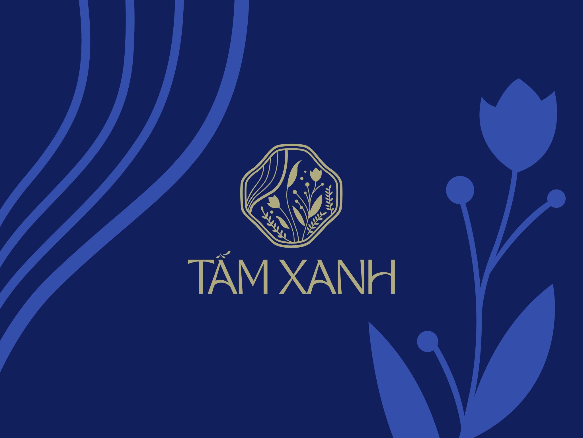 Thiết kế logo thương hiệu mỹ phẩm Tấm Xanh